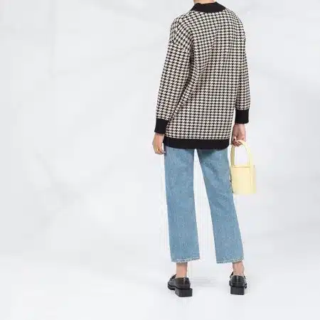 Sandro Dane Houndstooth Oversized Knitted Cardigan RRP$370 Zoom Boutique Store cardigan Sandro Dane Houndstooth Oversized Knitted Cardigan | Zoom Boutique