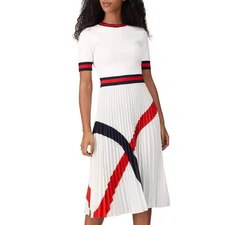 Ted Baker Fynlie Knitted Sweater Pleated Skirt Dress RRP$320 - Zoom Boutique Store