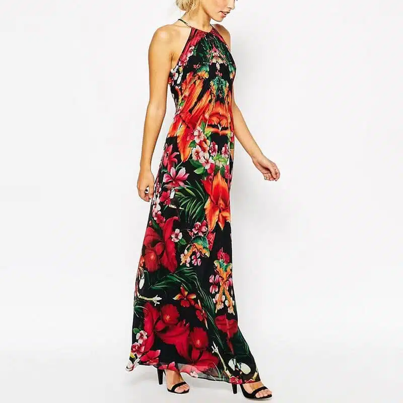 Ted Baker Toucan Floral Halter Maxi Dress | Buy 100% Best