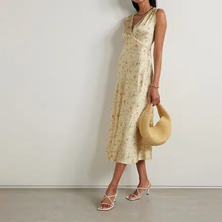 DÔEN Tahlia Floral Silk Midi Dress 2 result