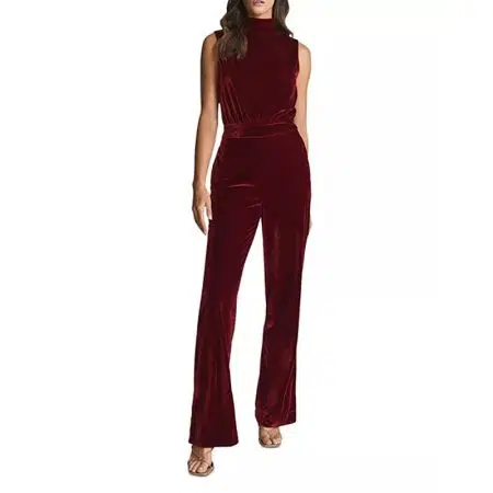 Diane Petite Sleeveless Velvet Jumpsuit result