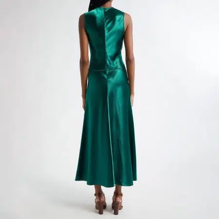 ULLA JOHNSON Lisbet Sleeveless Satin Midi Dress 13 result