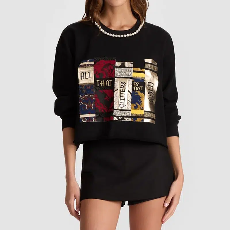 Alice + Olivia RANDY cotton SWEATSHIRT result