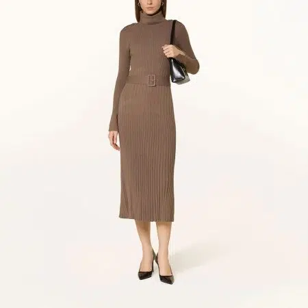 REISS Vinette Ribbed Belted Midi Dress 36 result