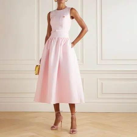 SELF PORTRAIT taffeta Belted midi dress 20 result